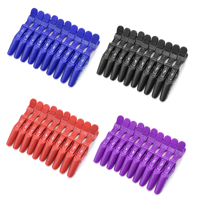 Factory Plastic Hair Clip Hairdressing Clamps Claw Section Alligator Clips Barber For Salon Styling Hair Accessories Hairpin