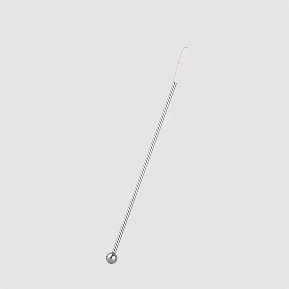 Factory Direct customable 25cm cartoon metal stainless steel hotel straw coffee cocktail  stirrer