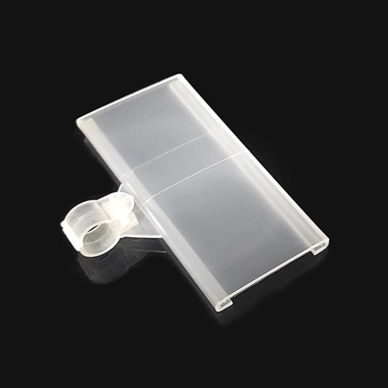Label Holder Plastic Label Holders Transparent Price Tag Holder for Bookshelves