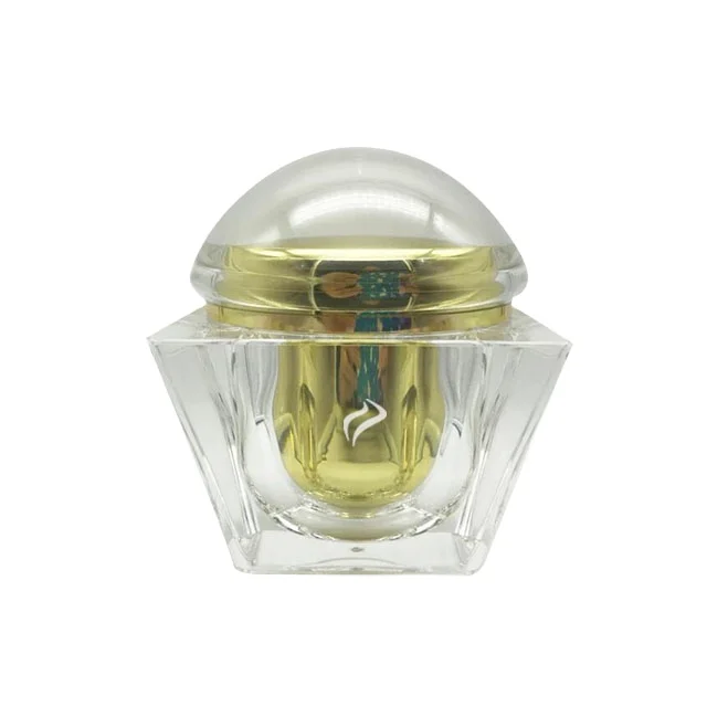 Empty double wall square acrylic cosmetic jar for skin cream 200ml