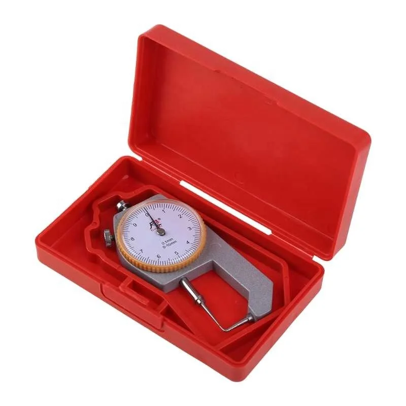 Dial Thickness Gauge Tester Dial Caliper Measuring Tool 0-10mm for Leather Craft Tool Thickness Gauge