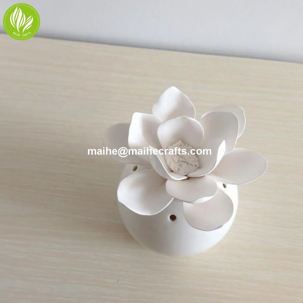 Passive Ceramic Scent Aroma Stone flower Bottle Reed Diffuser