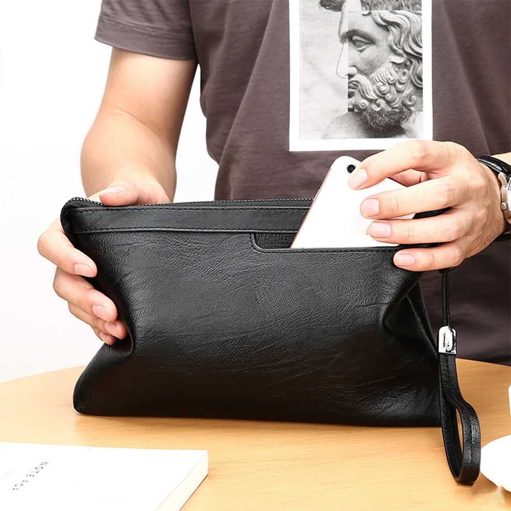 Oem Luxury Waterproof Leather Design Handbag Man Hand Bags Embossed Men Handbag for Men