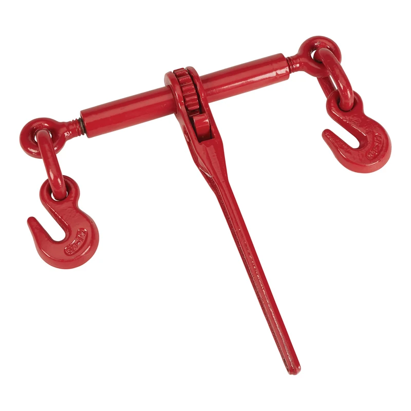 best 5/16'-3/8'  harbor freight heavy duty Red ratchet type load binders