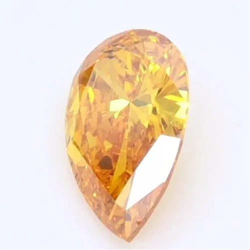 Wholesale 1 Carat VS1 Fancy Vivid Yellow Diamond Loose Pear Cut Lab Grown Diamond IGI CVD HPHT Diamond Pear Cut Wedding Ring
