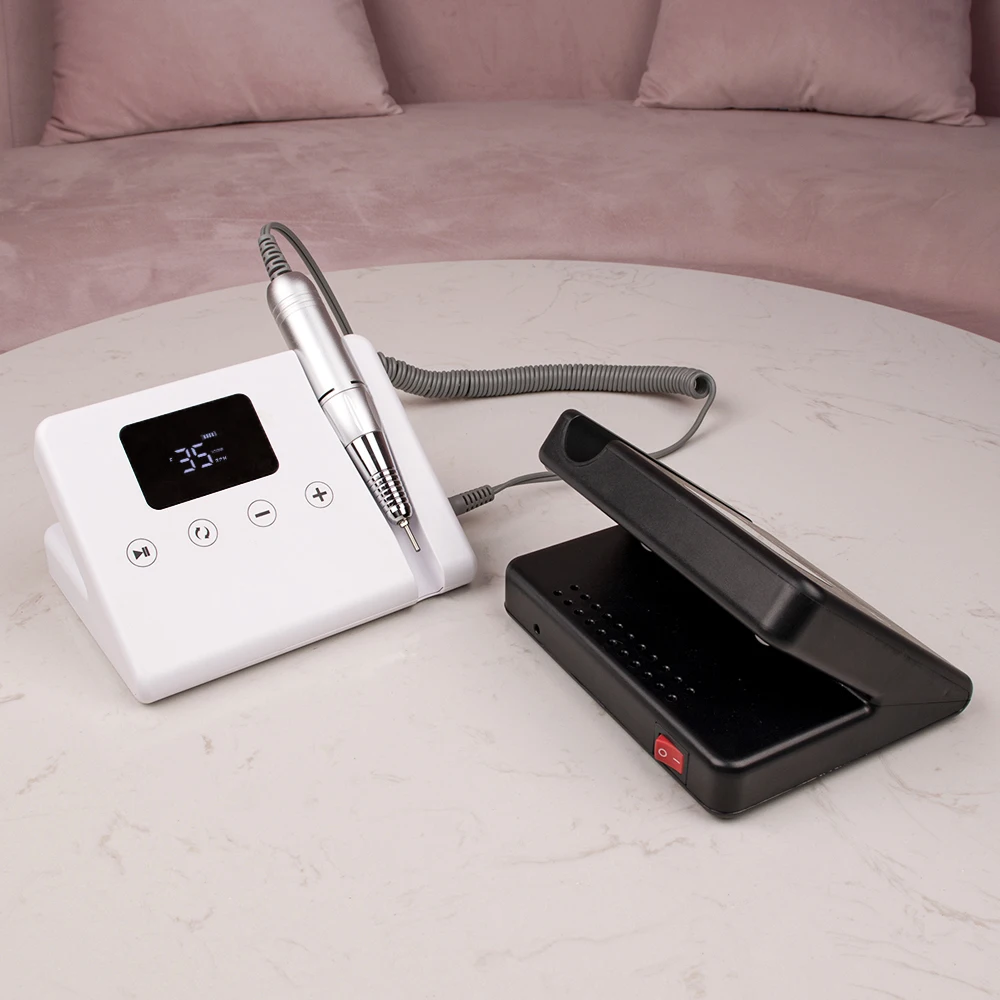 2022 New Professional Salon Nail Art Electric Manicure 35000rpm Telephone Coreless Motor Nail Drill Machine Get Free Sample