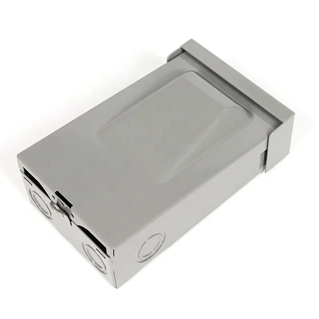 Home HVAC Parts Steel Non-Fused Disconnect Box Switch Electric Power Source Air Conditioning Fitting