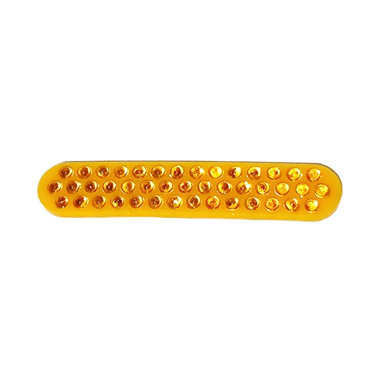 2024 Hot Selling Roadside Reflector with Red Yellow White Lens Reflective Vinyl Sheeting 43 Glass Bead Road Stud