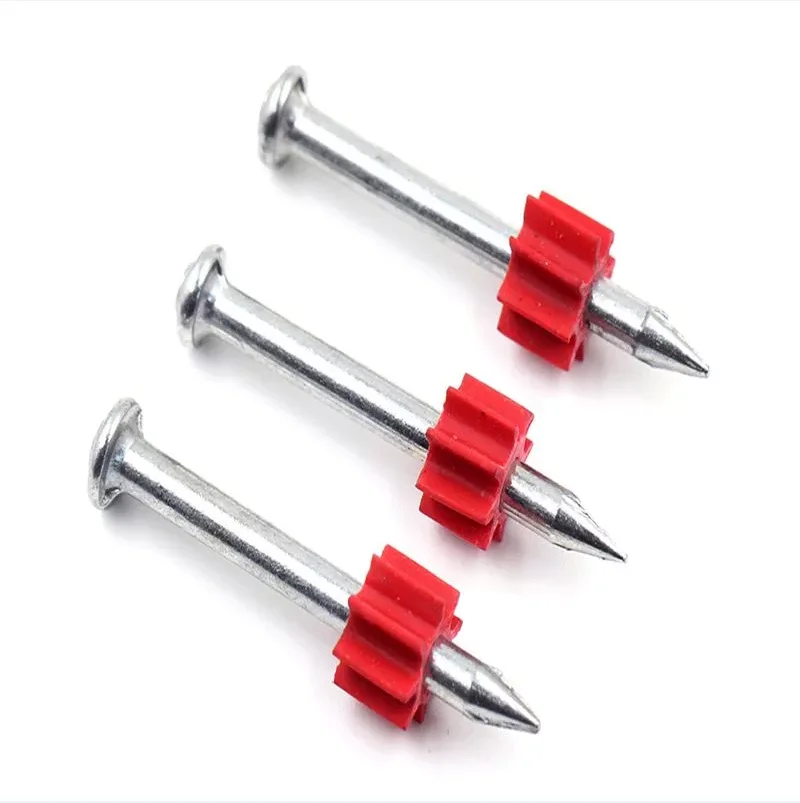 Powder actuated nail building construction concrete nail drive pin strong enough high hardness