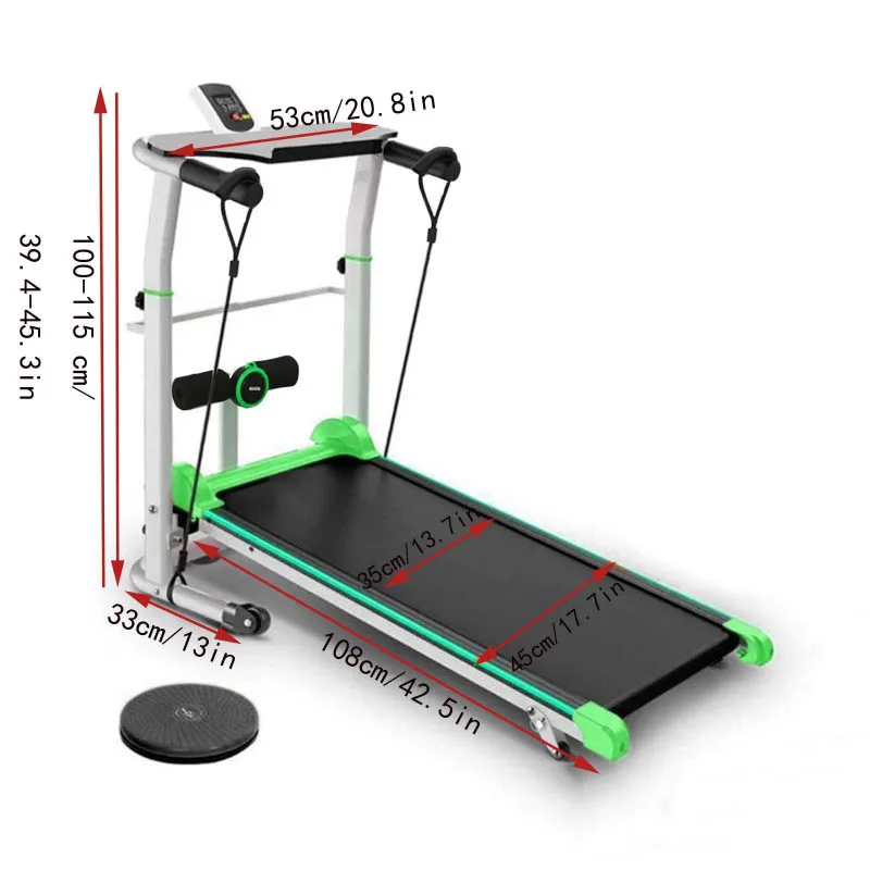 Best 4 in 1 Multifunction Exercise Magnetic Electric Motor Manual Gym Sunny Children Mechanical Non Motorized Treadmill for Sale