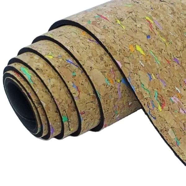 Wholesale Eco-Friendly Non-Slip Cork and Natural Rubber Yoga Mat for Fitness Exercise and Meditation
