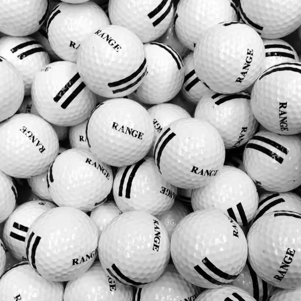 golf driving range balls blank cheap printing premium rubber training distance bulk golf ball