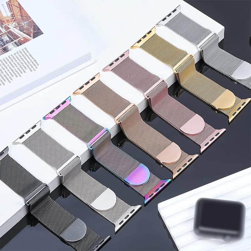 18 20 22 24mm Milanese Watch Band Stainless Steel Braided Metal Mesh Band Switch Lug Quick Release Metal Watch Strap 20mm 22mm