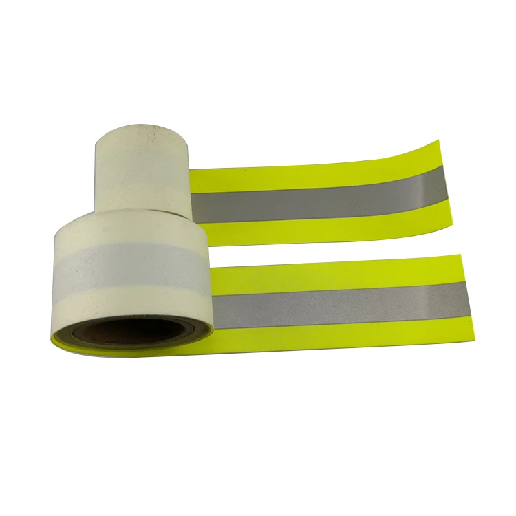 Fluorescent Flame Retardant Reflective Fabric tape for Firefighter Garments