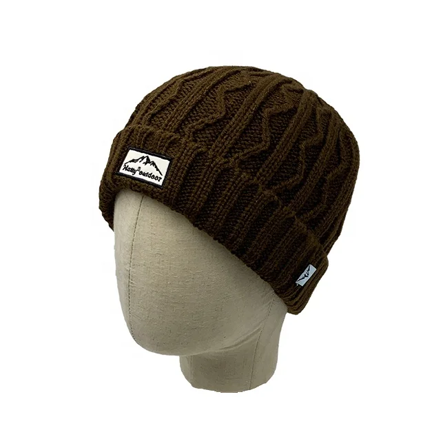 RTS Fashionable high quality knitted hat for adult winter beanie hats
