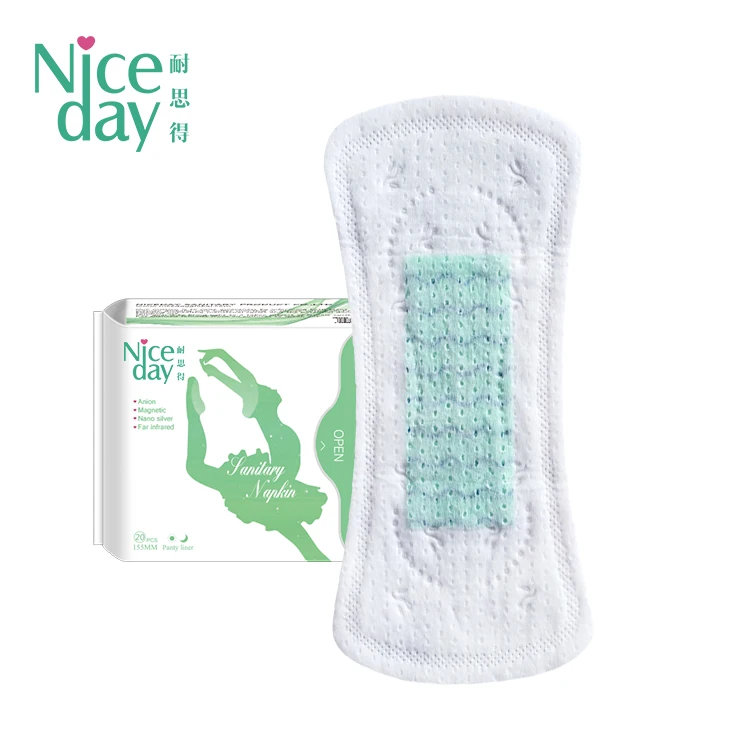 Niceday high quality pads negative ion chip daily panty liners 144bags/caton