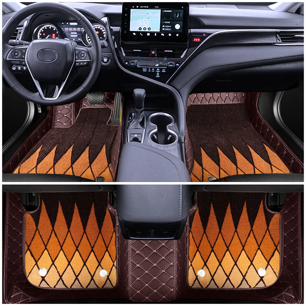 TPE Leather Custom All Weather Wash Floor Waterproof 5D Foot Eva Car Mats For Tesla Model Y 3 X S Cars