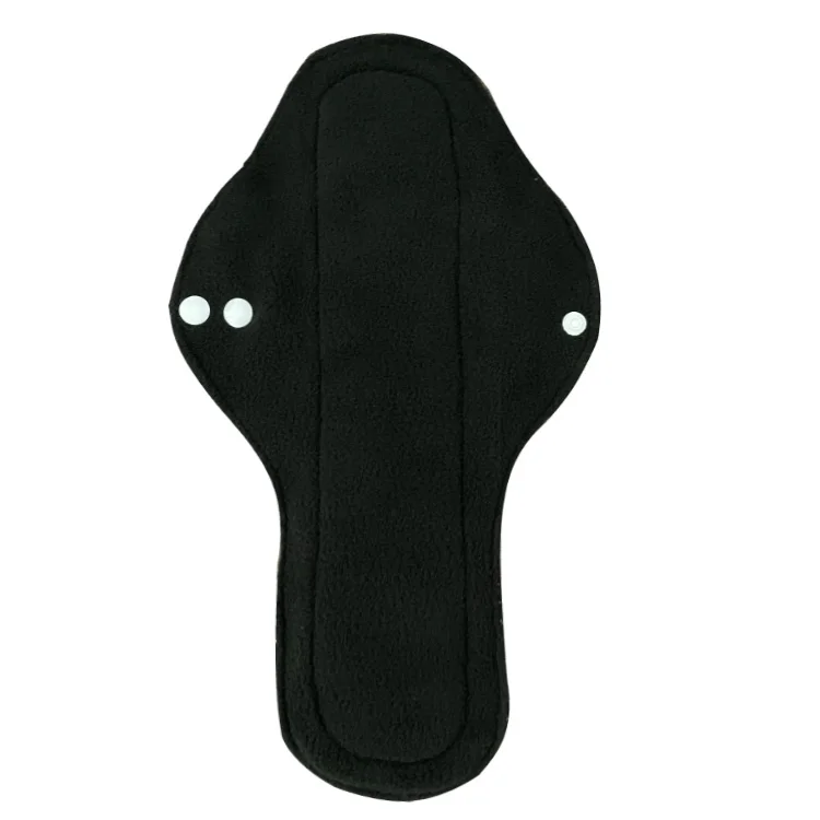 No-Slip  Silicone coating Waterproof PUL  sanitary pads  Super Absorbent OEM size Bamboo charcoal menstrual pads