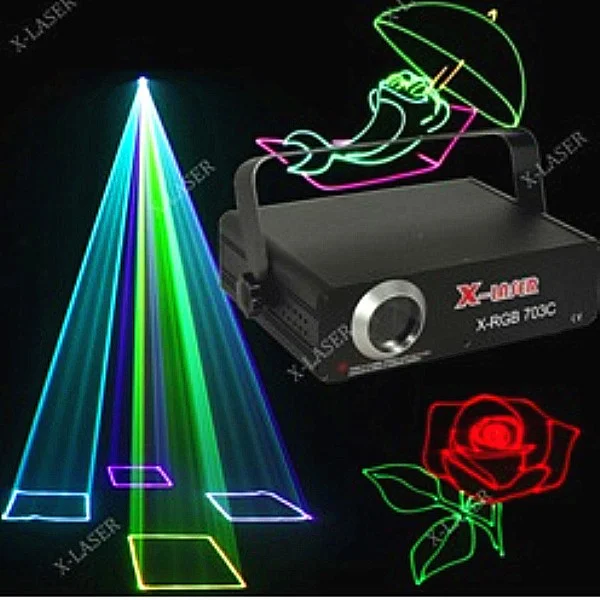 3W RGB full color laser light professional stage lights RGB show equipment beam light sky 3ds projector animation
