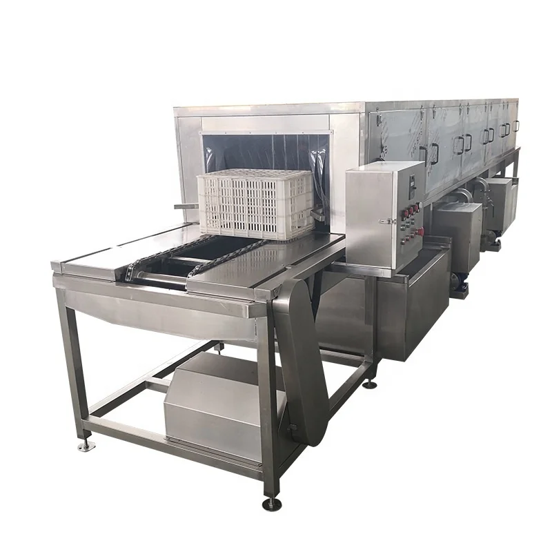 Meal Box Cleaning Machine Industry Plastic Basket Washer Crate Washer Machine