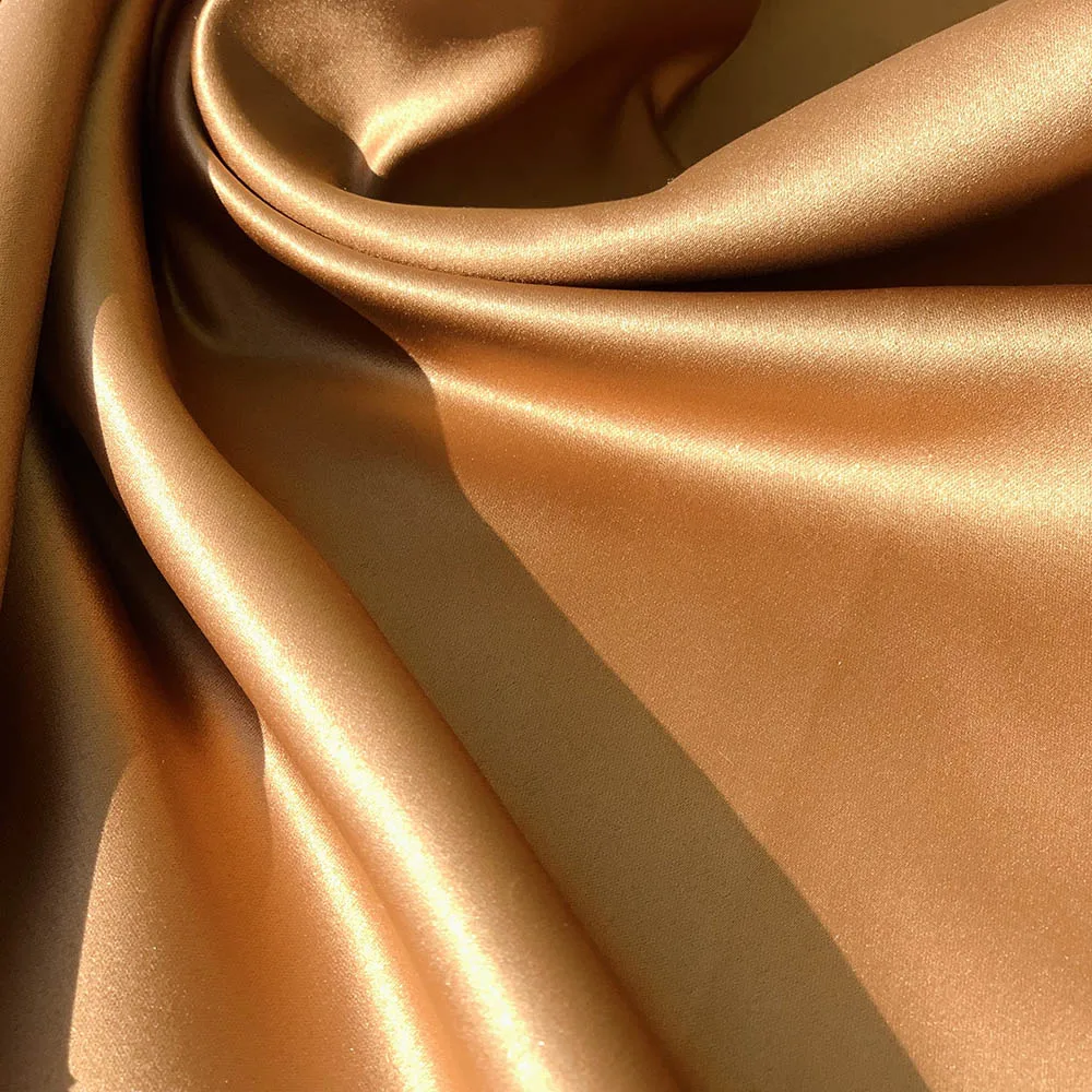 Dyed Heavy Satin KKF8715-58 Dress Manufacturer Material Fabric Fabrics