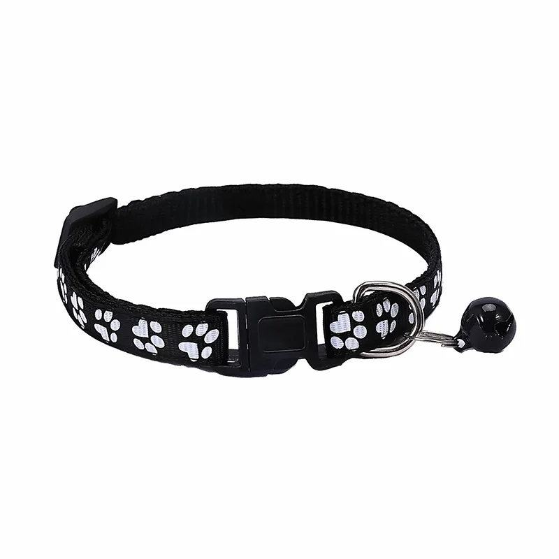 Dog Footprint Dog Collar Sticker Bell Collar Exclusive Collar for Going Out