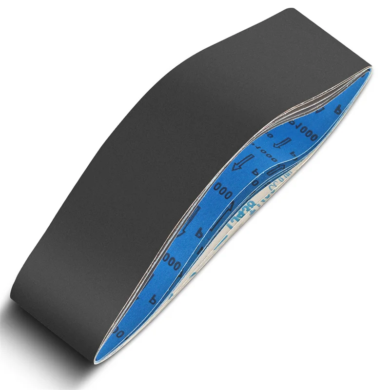 Good Selling 12 Pcs 100 X 915 mm Abrasive Belts 600 800 1000 Grits  Silicon Carbide Sanding Belts