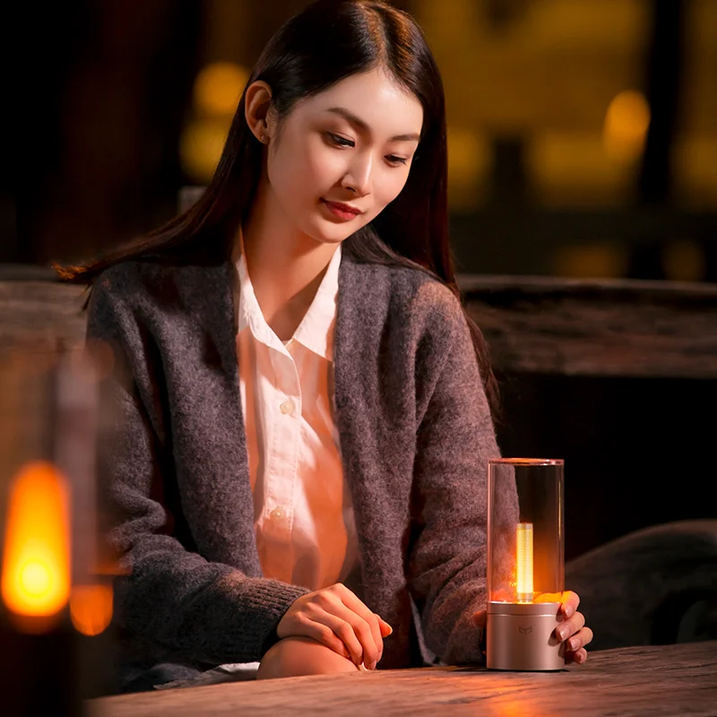 YEELIGHT xiaomi Заводская поставка по привлекательной цене винтажный светильник Yeelight Candela рождественское освещение прикроватная лампа для