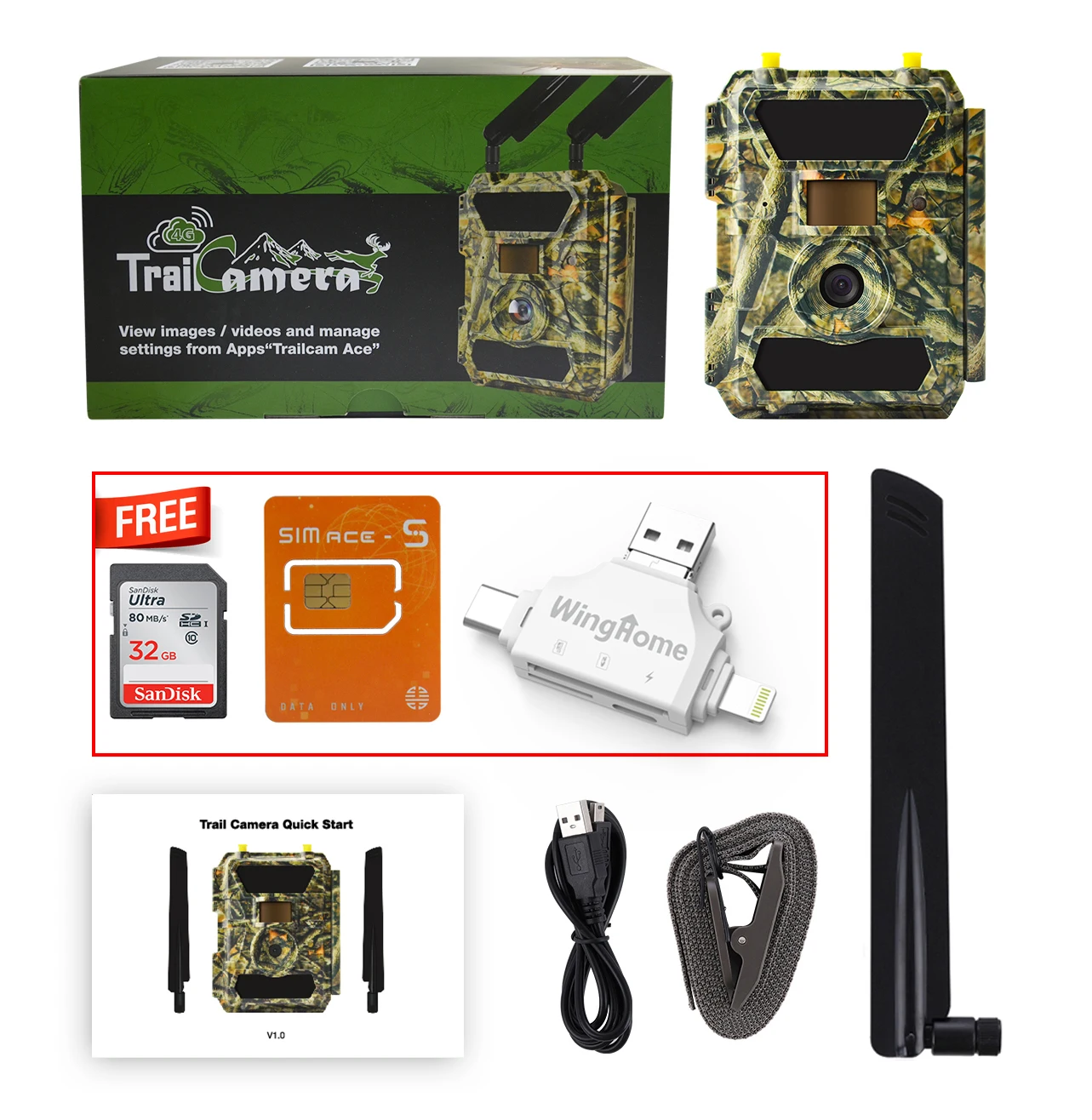 Cellular Camera Trap 940nm Led Hunting Camera 4g Game Hunting Trail Cam
