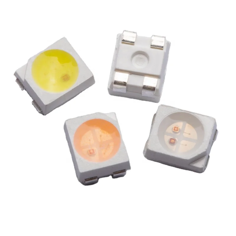 AEC-Q102 Сертифицированный PLCC4 3528 smd светодиодный 99% Золотой провод светофор epistar чип двухцветный