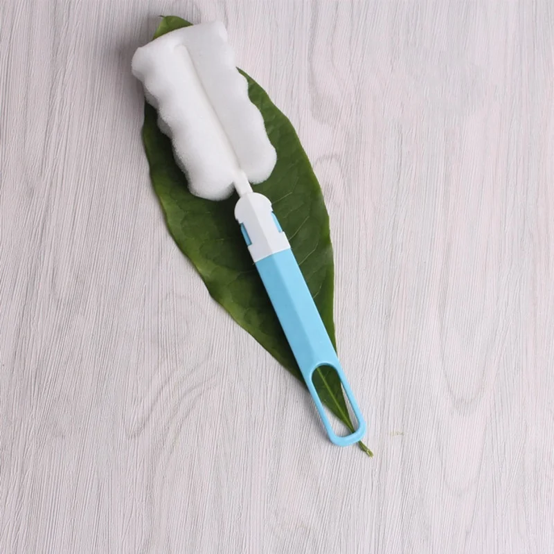 Baby bottle sponge cleaning brush baby bottle coffee tea glass cup brush handle straw brush set household kitchen cooking clean