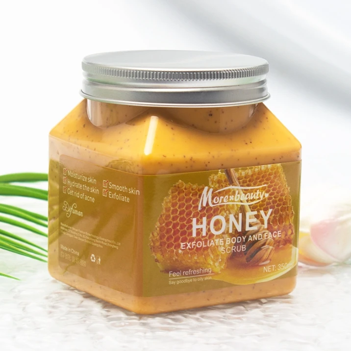 350ml Aloe Vera Facial Scrub Exfoliating Body Scrub Moisturizing and Nourishing Exfoliator Skin Care Exfoliating skincare