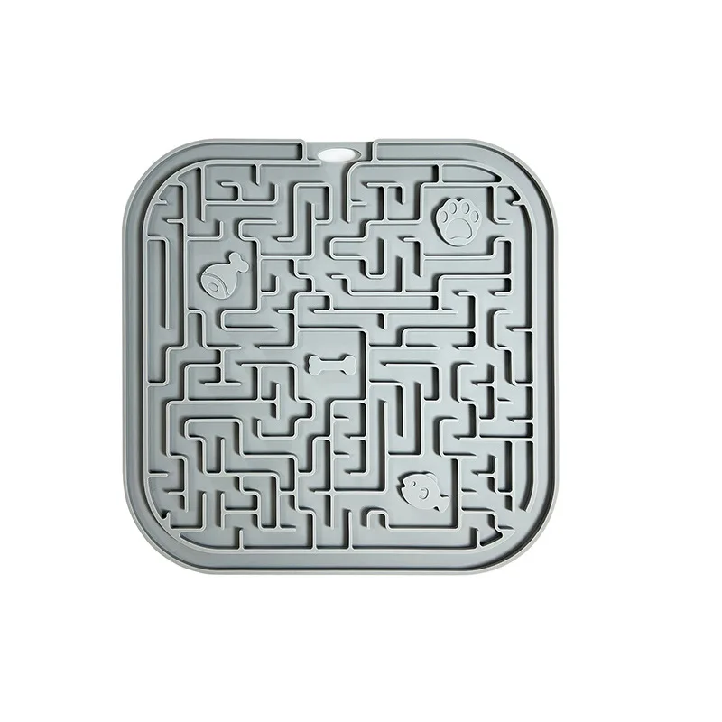 Pet Eating Speed Stops Gulping Labyrinth Slow Feeding Food Mat for Small Dogs Cats