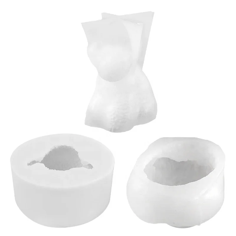 D-8154 Cute Teddy Puppy Silicone Candle Mold Lovely Tactic Dog Head Wax Mould Art Form For Candles Aromatherapy Handmade Crafts