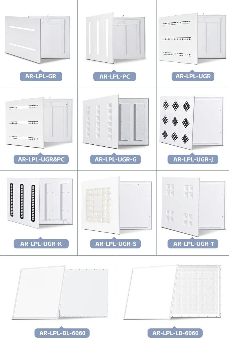 OEM ODM Commercial Indoor Lighting 40w 595*595 2*2ft Recessed Grid Backlit Led Panel Light For Office School Factory