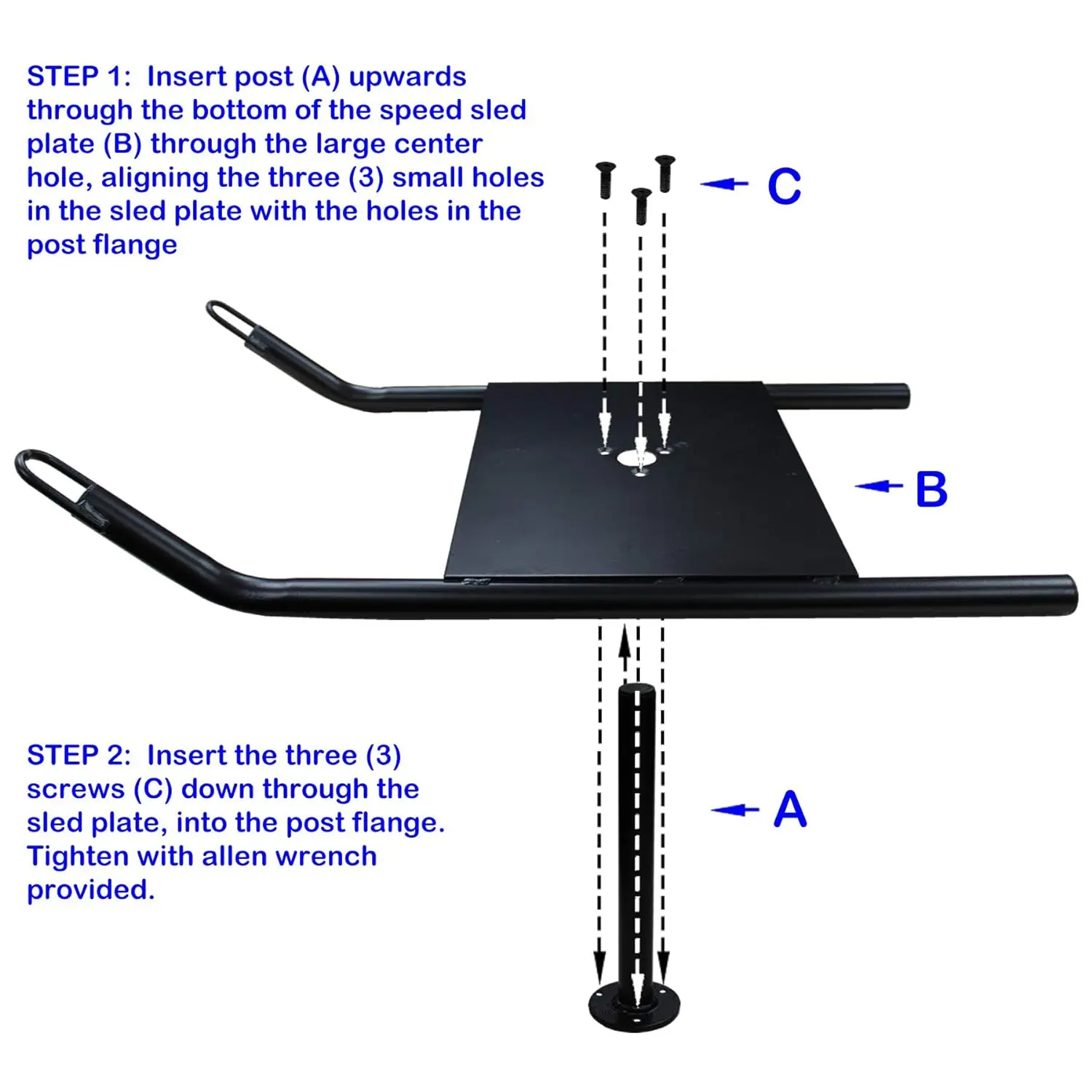 Power Running Training Speed Sled for Athletic Exercise and Speed Improvement Weighted Drag Sport Weighted Sledge