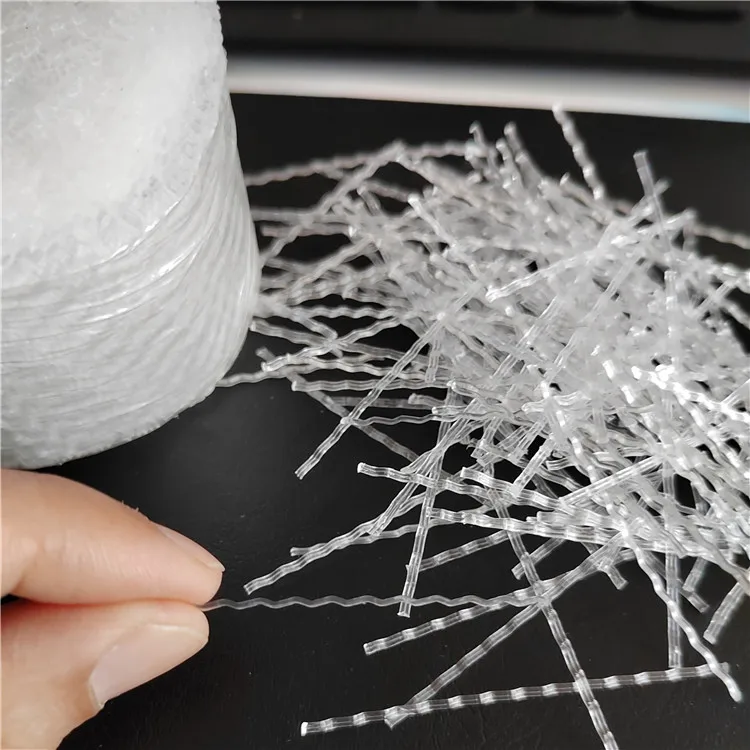 55mm Plastic Polypropylene Monofilament Macro Synthetic Fiber for Shotcrete Concrete