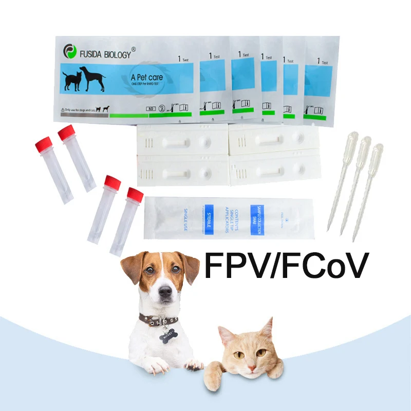 FPV+FCOV Veterinary Use Vet Combined Feline Panleukopaenia and FCoV Ag test