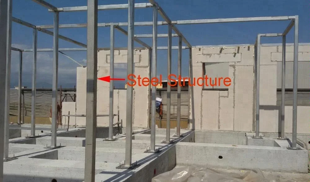 China fast construction  modern beautiful prefab house made of EPS cement sandwich wall panel