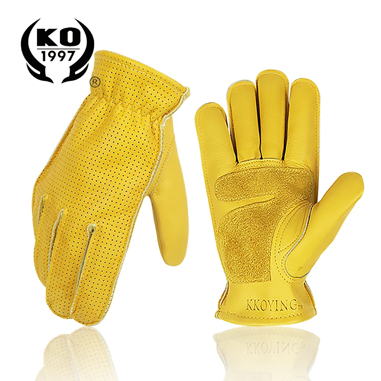 Good quality sport cowhide leather cycling MTB gloves road bicycle