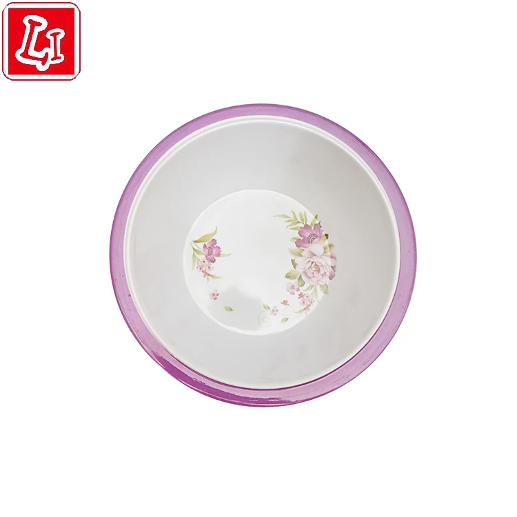 Round bowl large capacity melamine daily household products plastic bowl