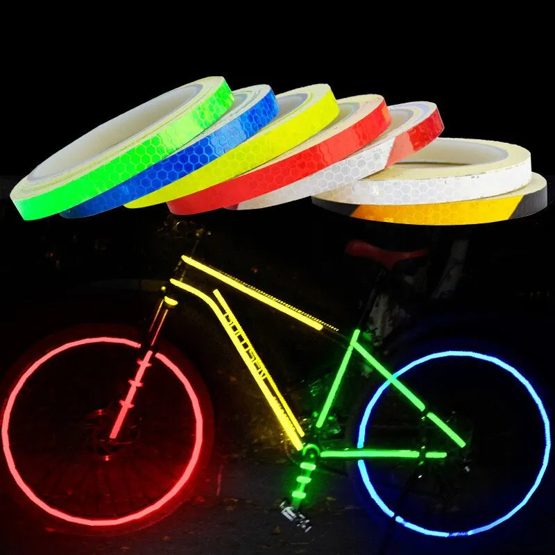 Bicycle reflective stickers Mountain bike body stickers Glow safety equipment