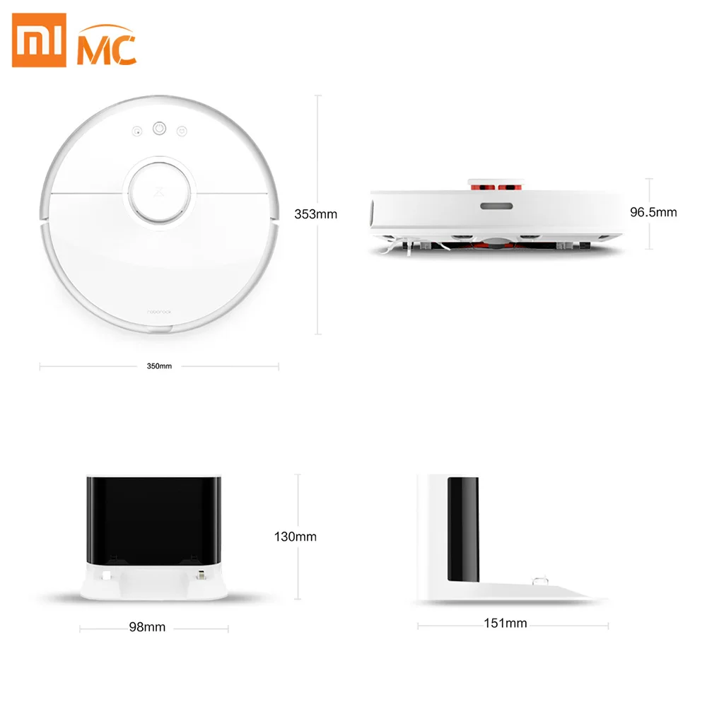  Новый оригинальный пылесос Xiaomi 2 Roborock S50 Mi робот-пылесос для дома автоматический подметание умное планирование влажной