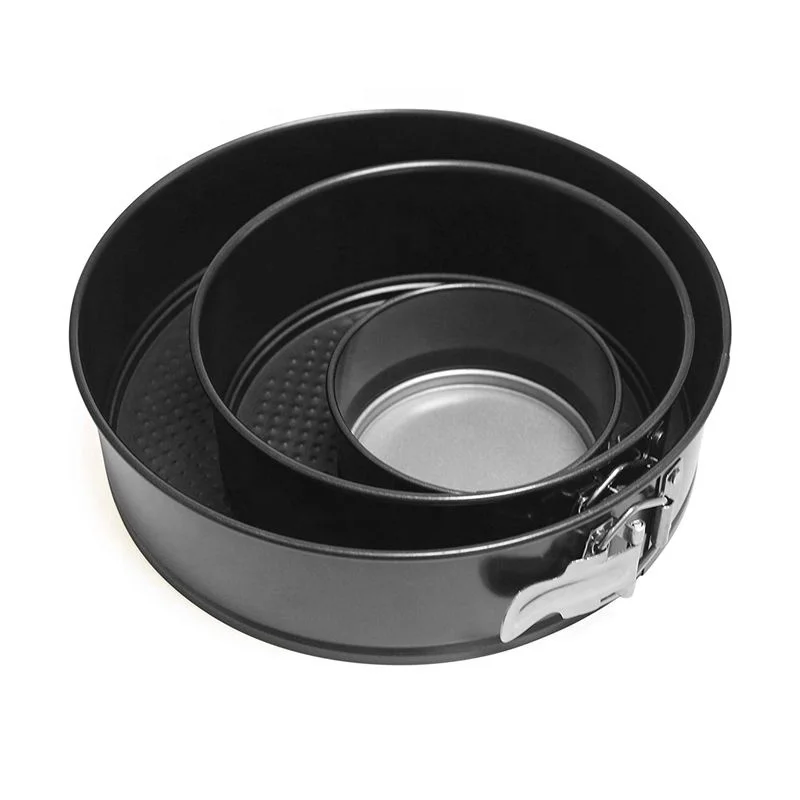 Non stick Spring Form Round Cake Baking ware  Carbon Steel Bakeware Set
