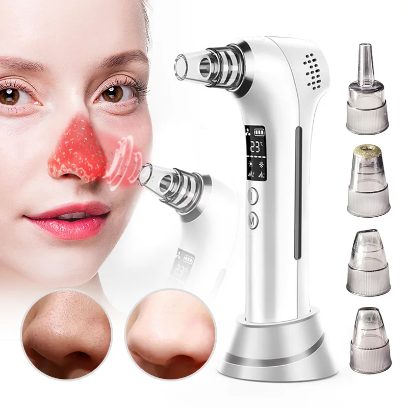 Skin Pore Suction Cleaner Facial Beauty Machines Face Pore Acne Removal Blackhead Remover Vacuum