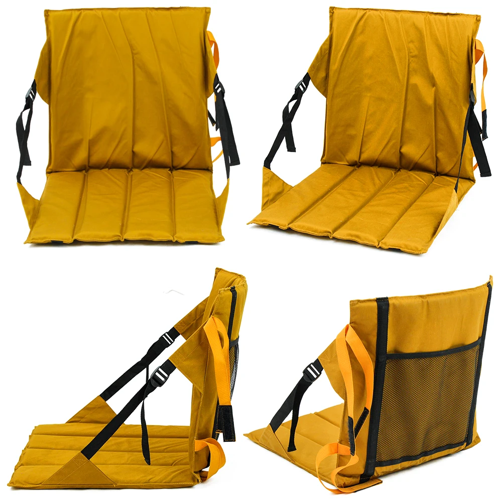 Tianye Waterproof Custom Portable Adjustable Backrest Folding FLoor Seats Padded Low Beach Ground Seat Camping Beach Mat Chair