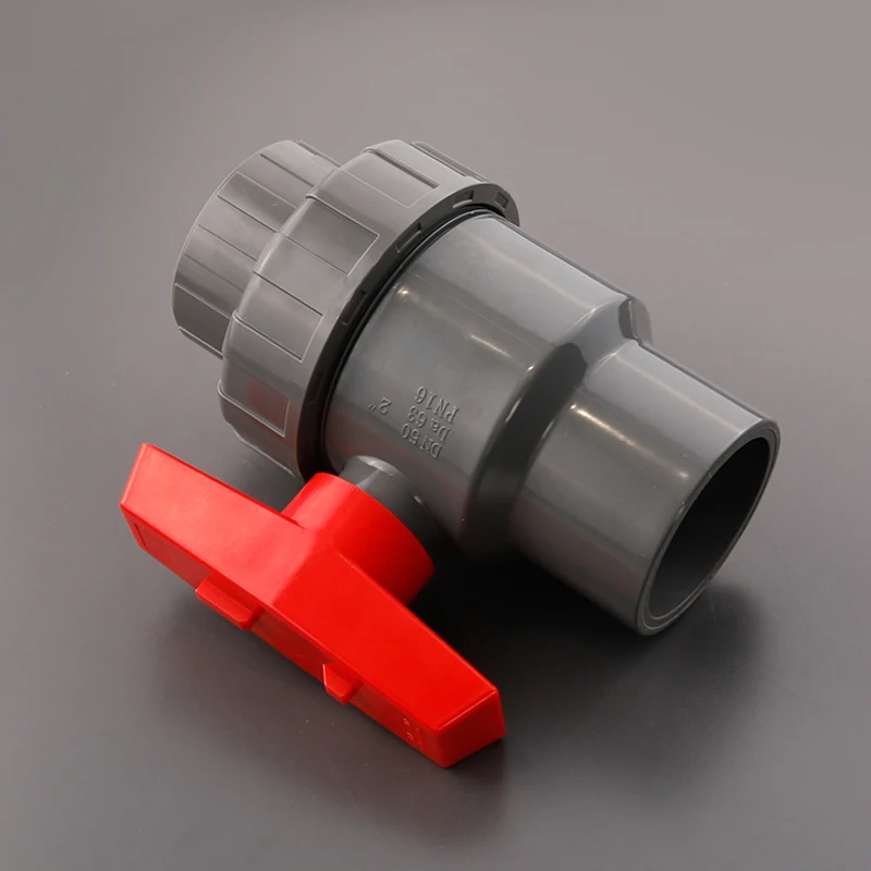 Заводская поставка Sam-uk экологически чистый высококачественный шаровой кран из ПВХ с одной трубой