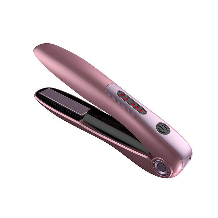 Rechargeable mini wireless travel hair flat iron