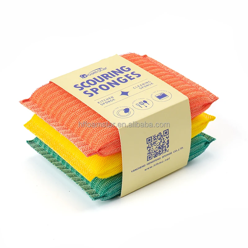 Foamstar Kitchen Cleaning Sponges For Dishes Dishwashing Scrub Sponges Kitchen Sponges Pack