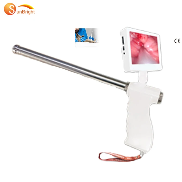 Цифровой визуальный эндоскоп пистолет для спермы искусственное оплодотворение AI Пистолет коровьей козы овец